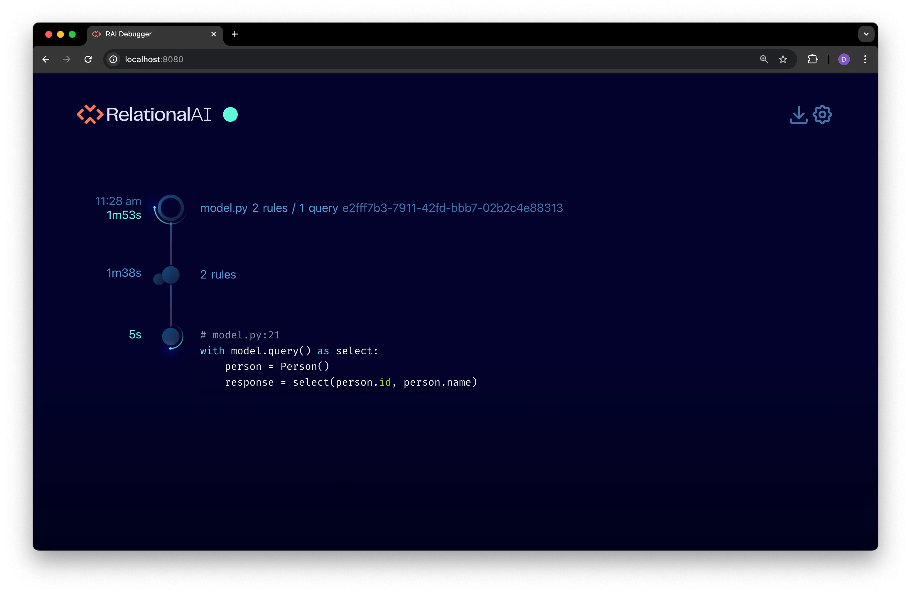 The Debugger Timeline