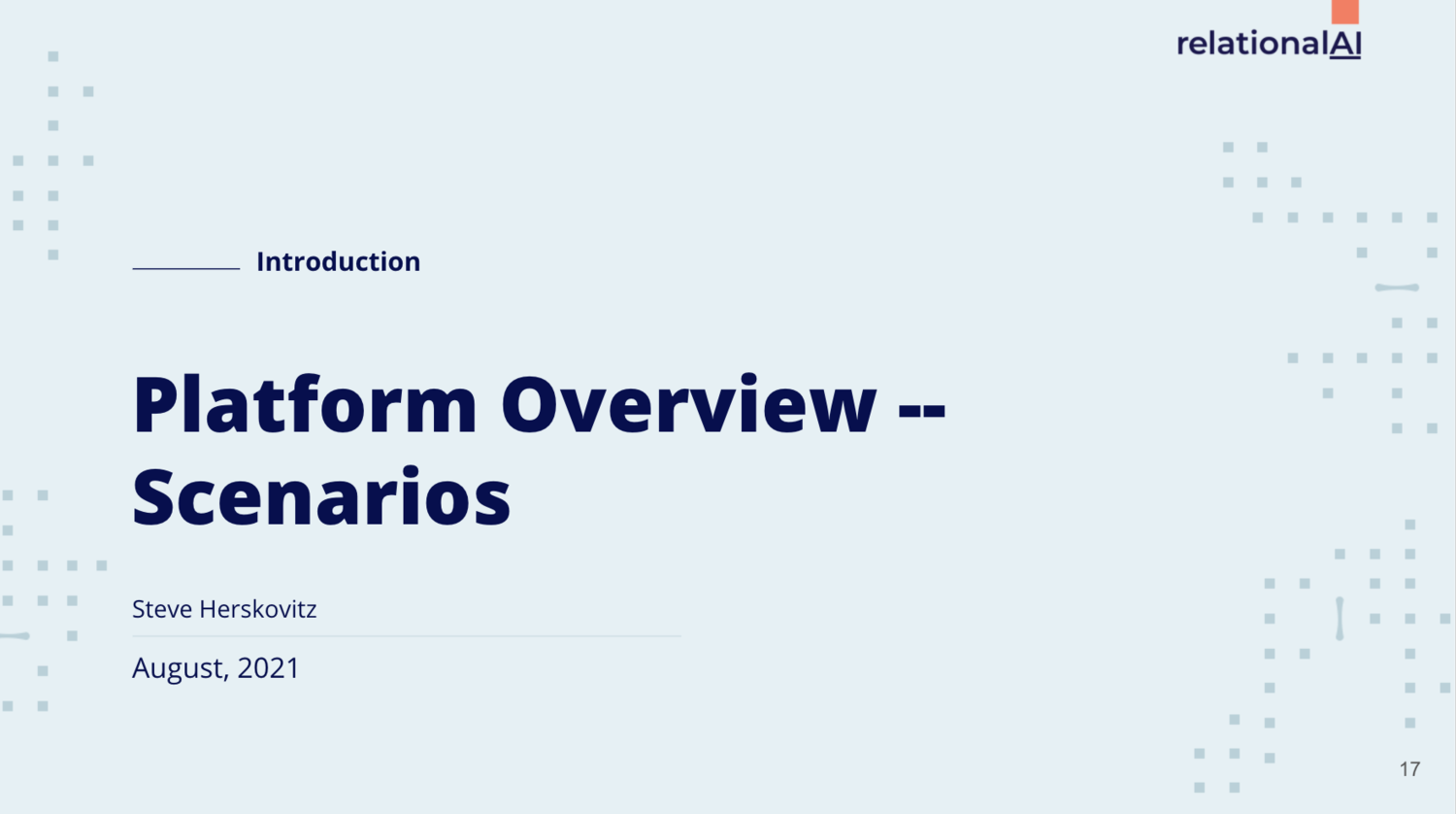 RAI Platform Workload Scenarios image